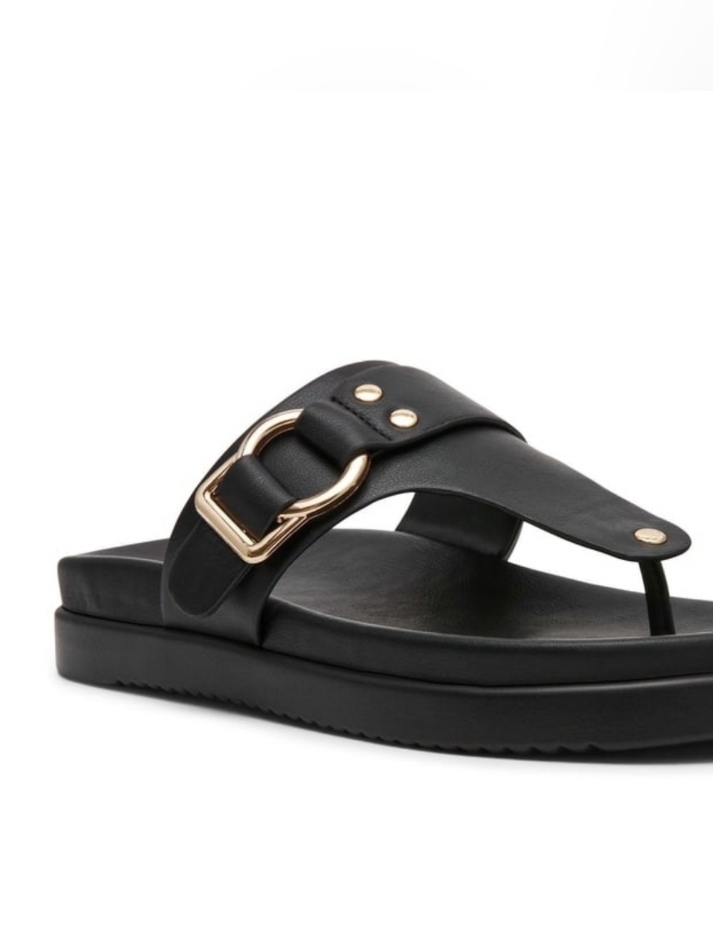 (6)Dv By Dolce Vita Womens Leather Toe-Post Sandals